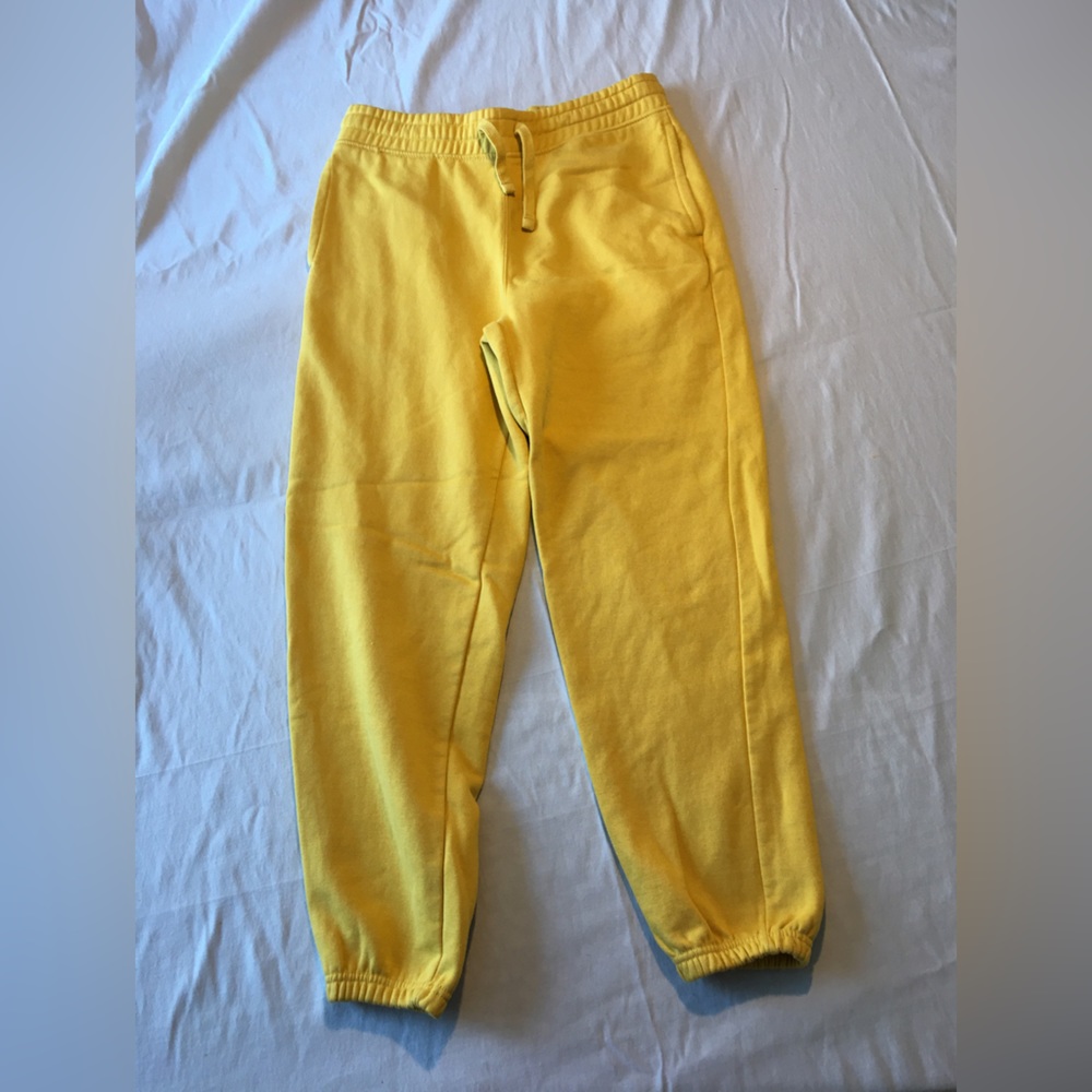 Yellow jogging pants